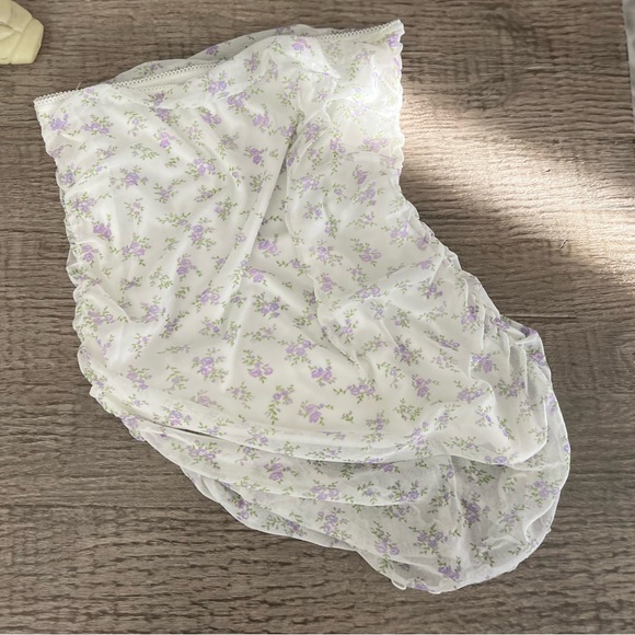 ASOS DESIGN Tall mesh mini skirt in light ditsy floral print size 12 - Picture 7 of 16